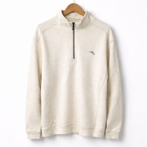 Tommy Bahama Men's Tobago Bay 1/2 Zip Pullover Sweatshirt XL Pima Cotton Tencel
